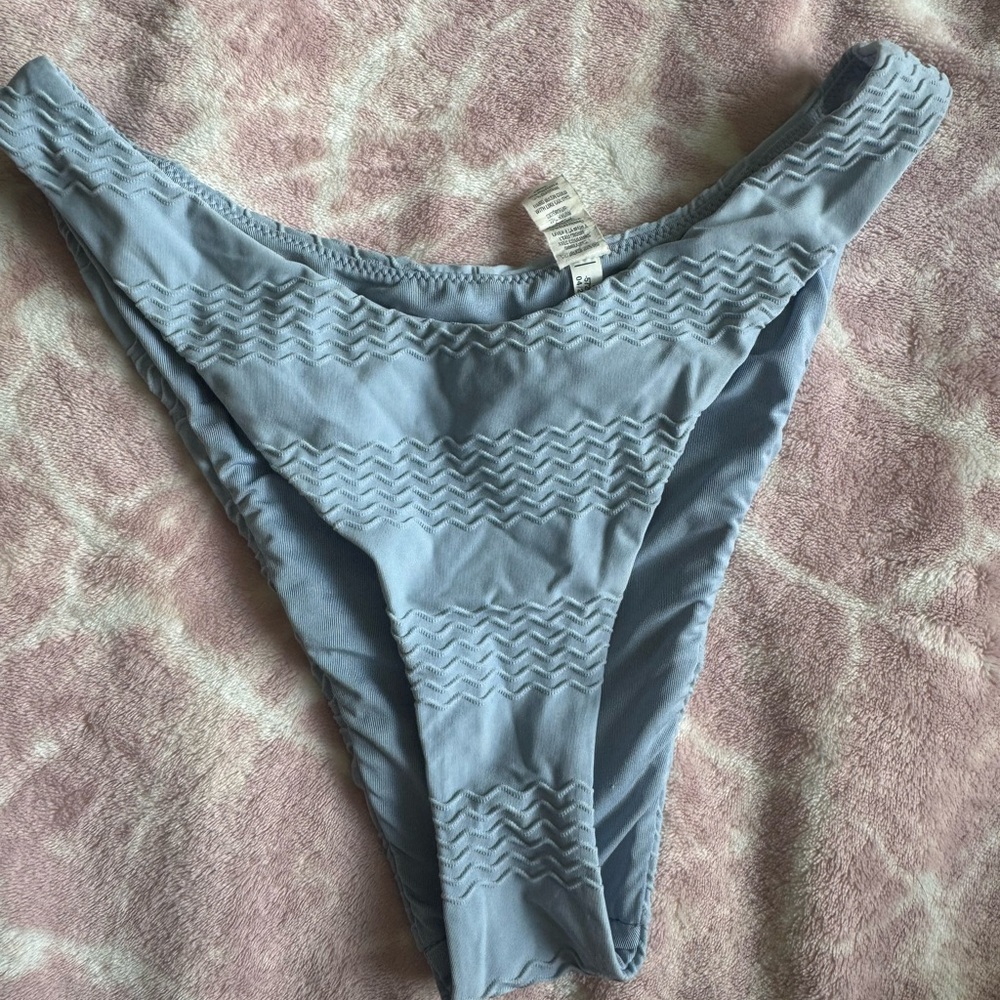 Aerie Blue High-Cut Bikini Bottom